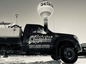 Red truck Selkirk